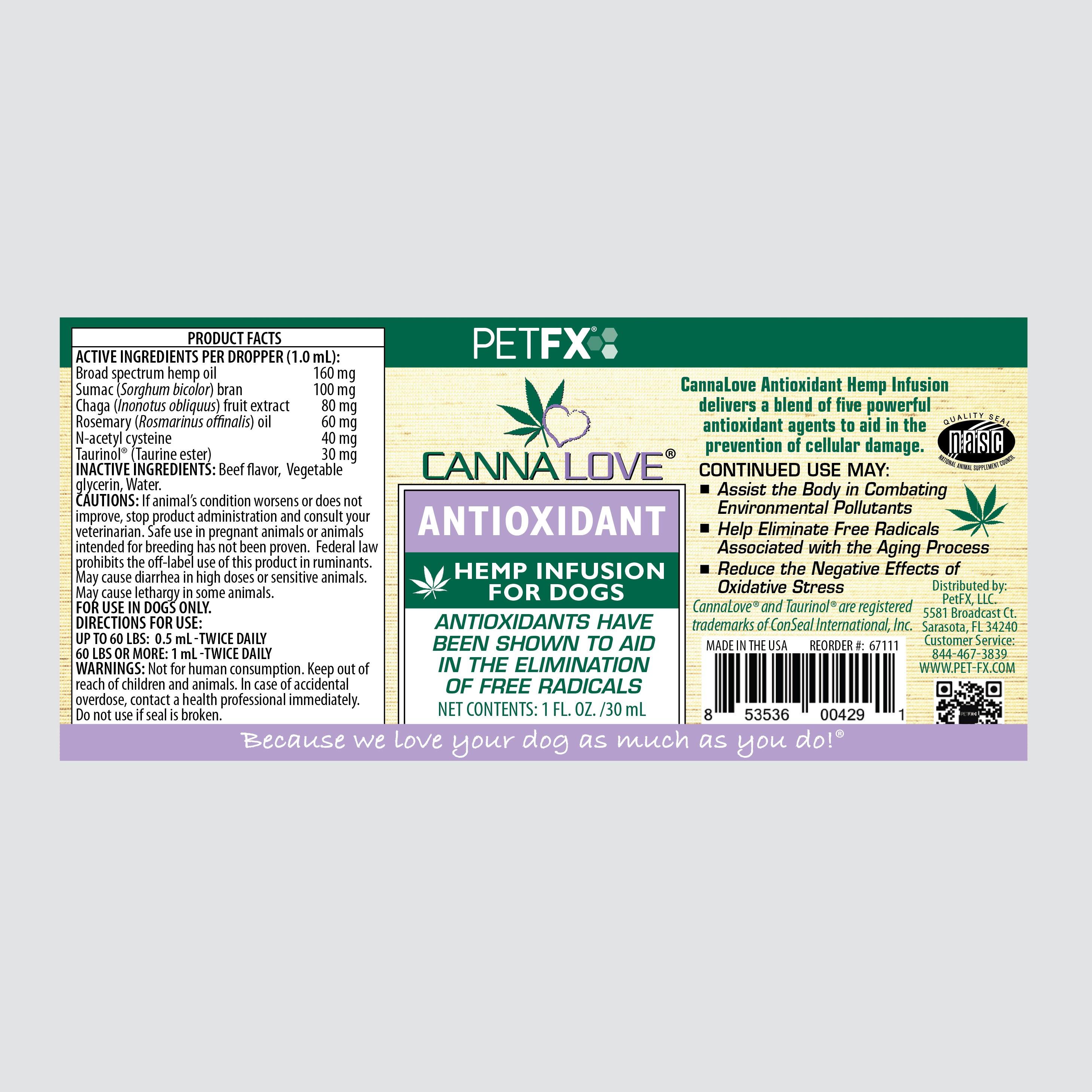 CannaLove Antioxidant Hemp Infusion - Pet-FX