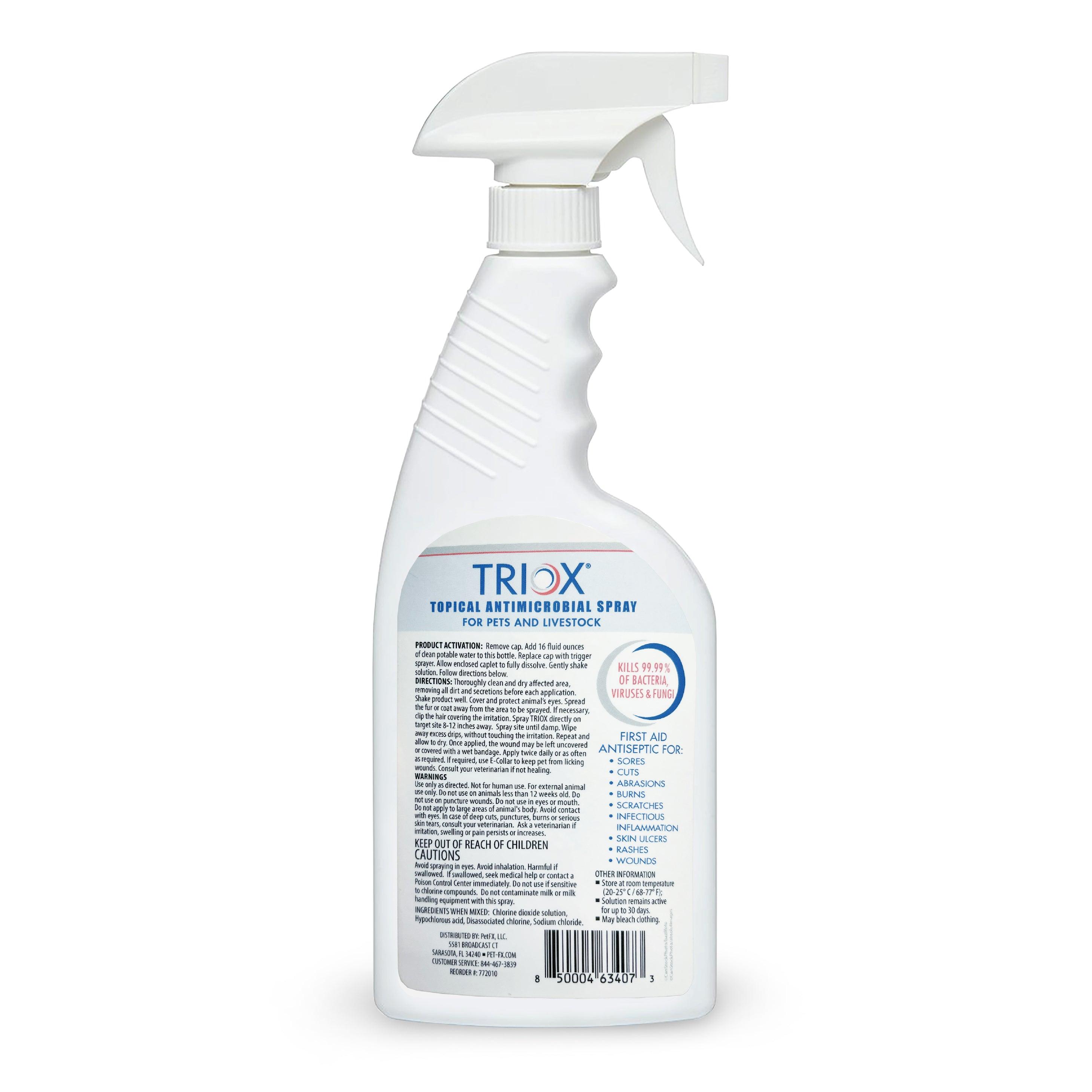 TrioX® - Topical Antimicrobial Spray For Pets & Livestock - Pet-FX