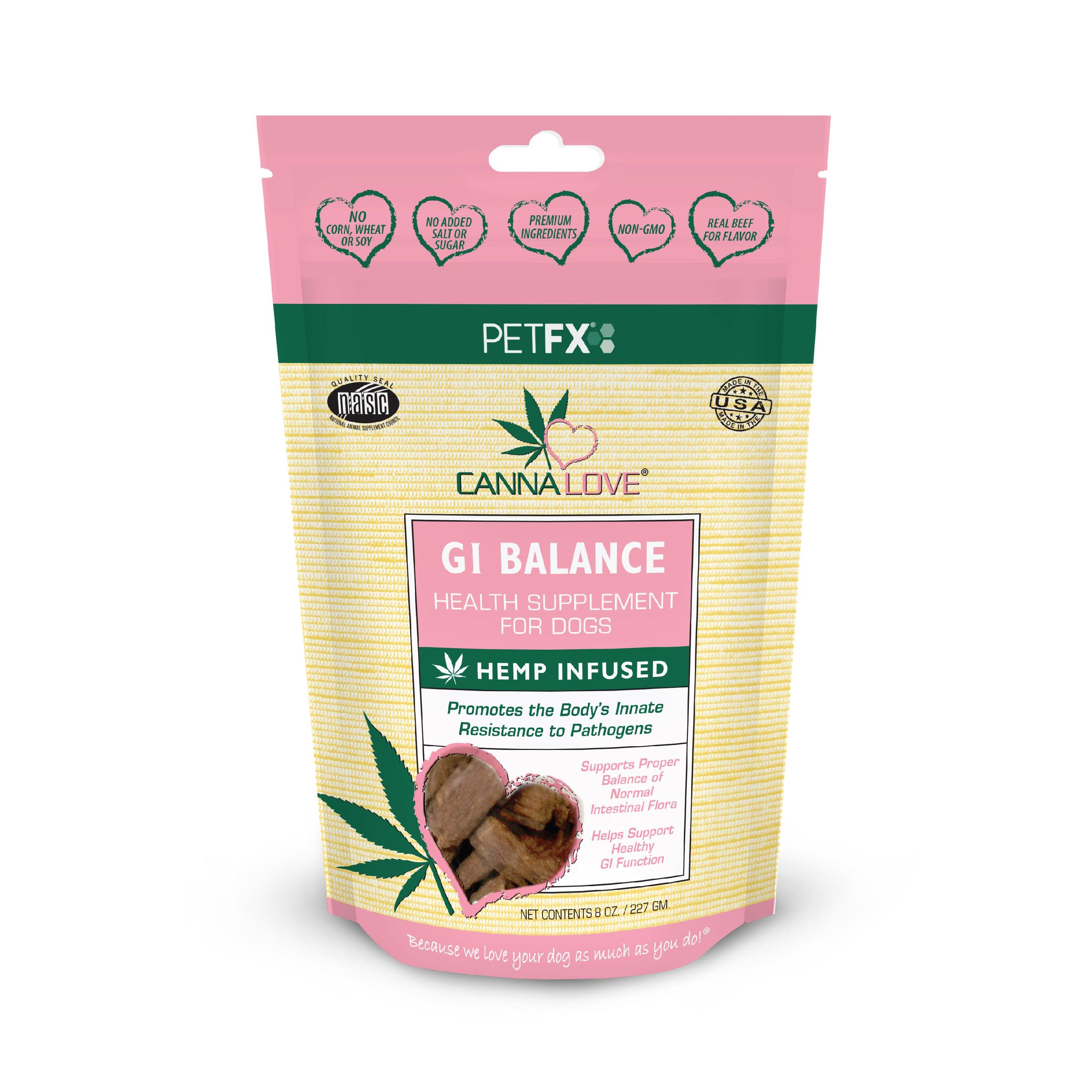 GI Balance Hemp Infused Health Supplement Sticks - Pet-FX