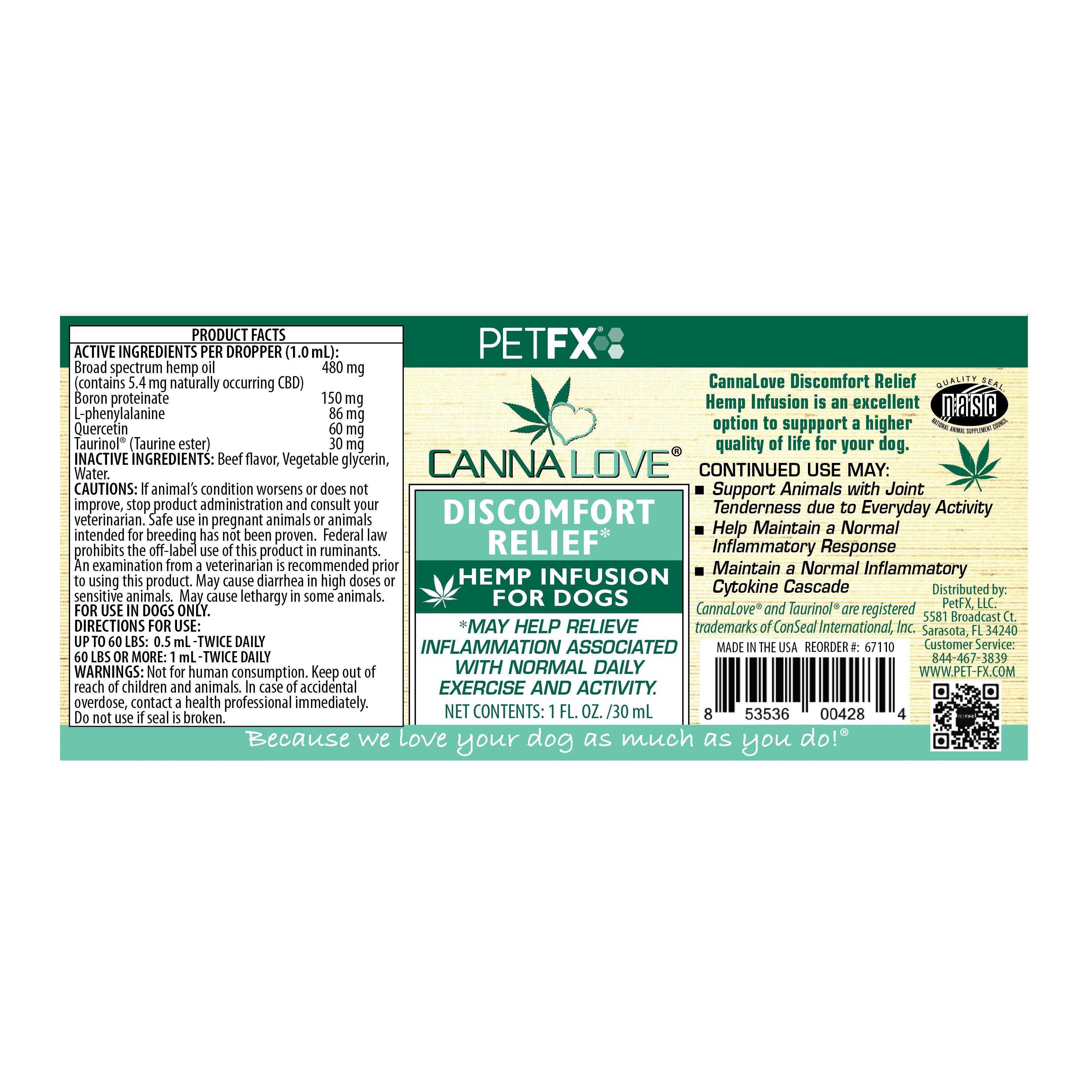 Discomfort Relief Hemp Infusion - Pet-FX